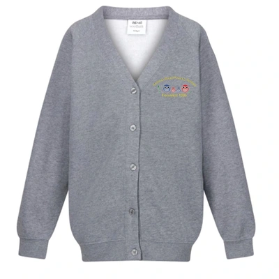  Logo Grey Cardigan Copy